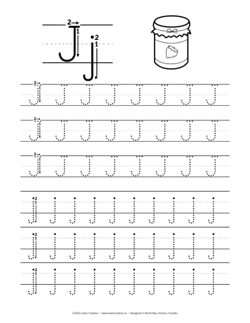 letter j worksheet
