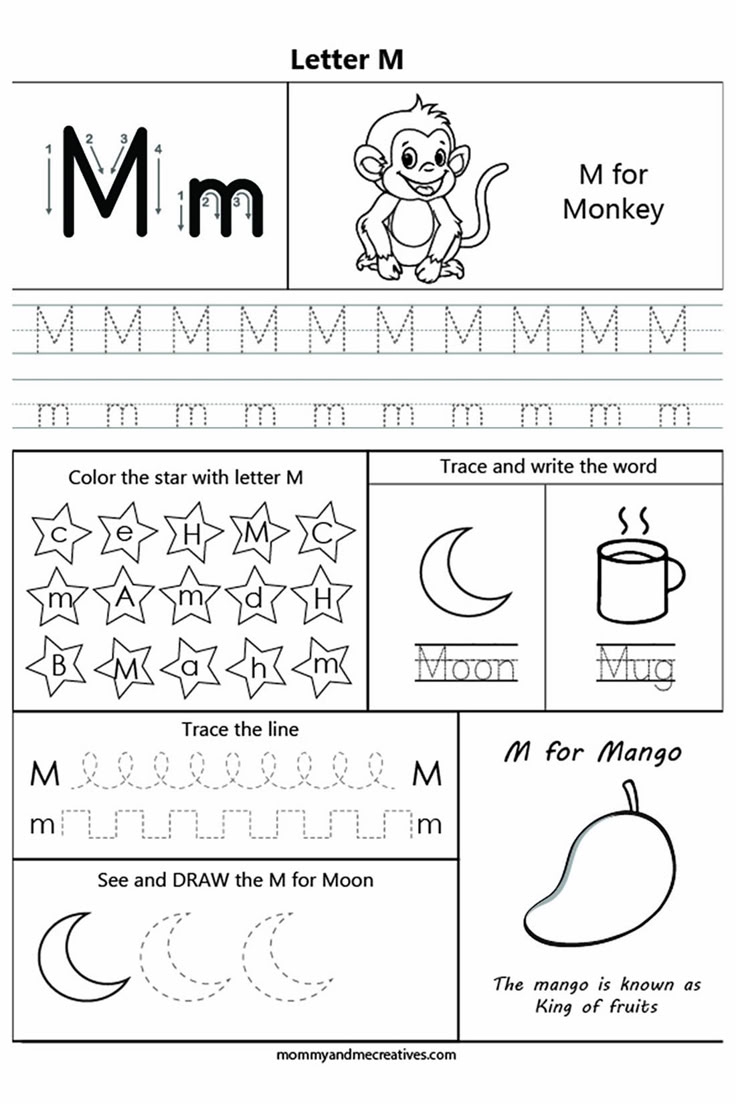 letter m worksheet