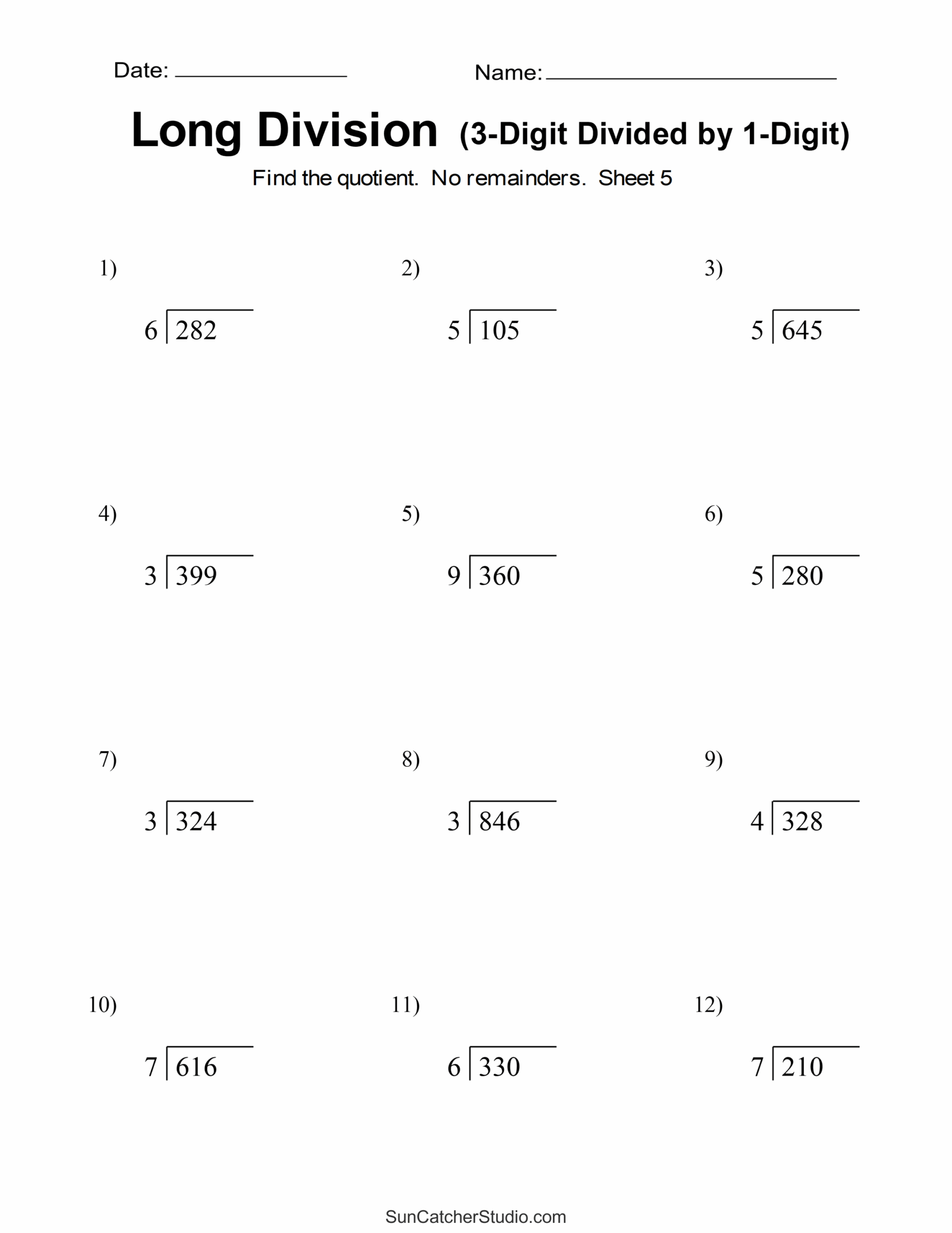 4th grade division worksheets 4th grade division worksheets