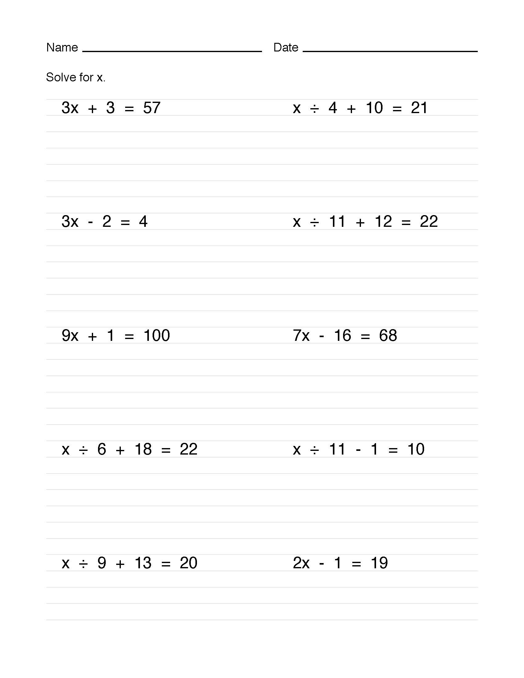 solving equations worksheet solving equations worksheet