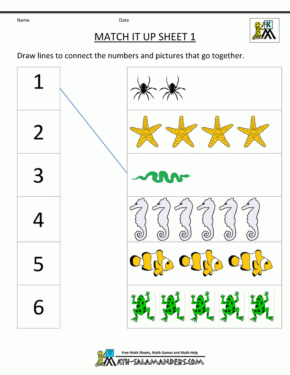 preschool math worksheets