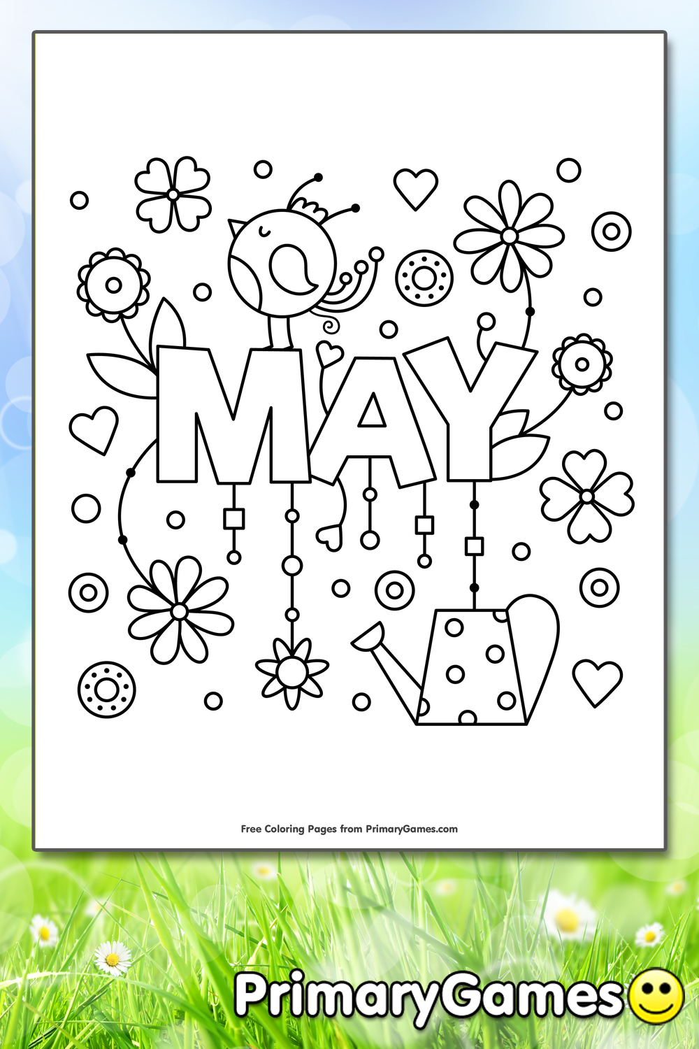 may coloring worksheets