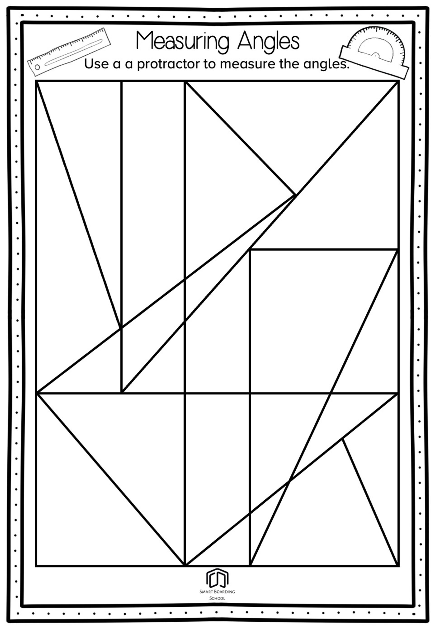 Measuring Angles Worksheet