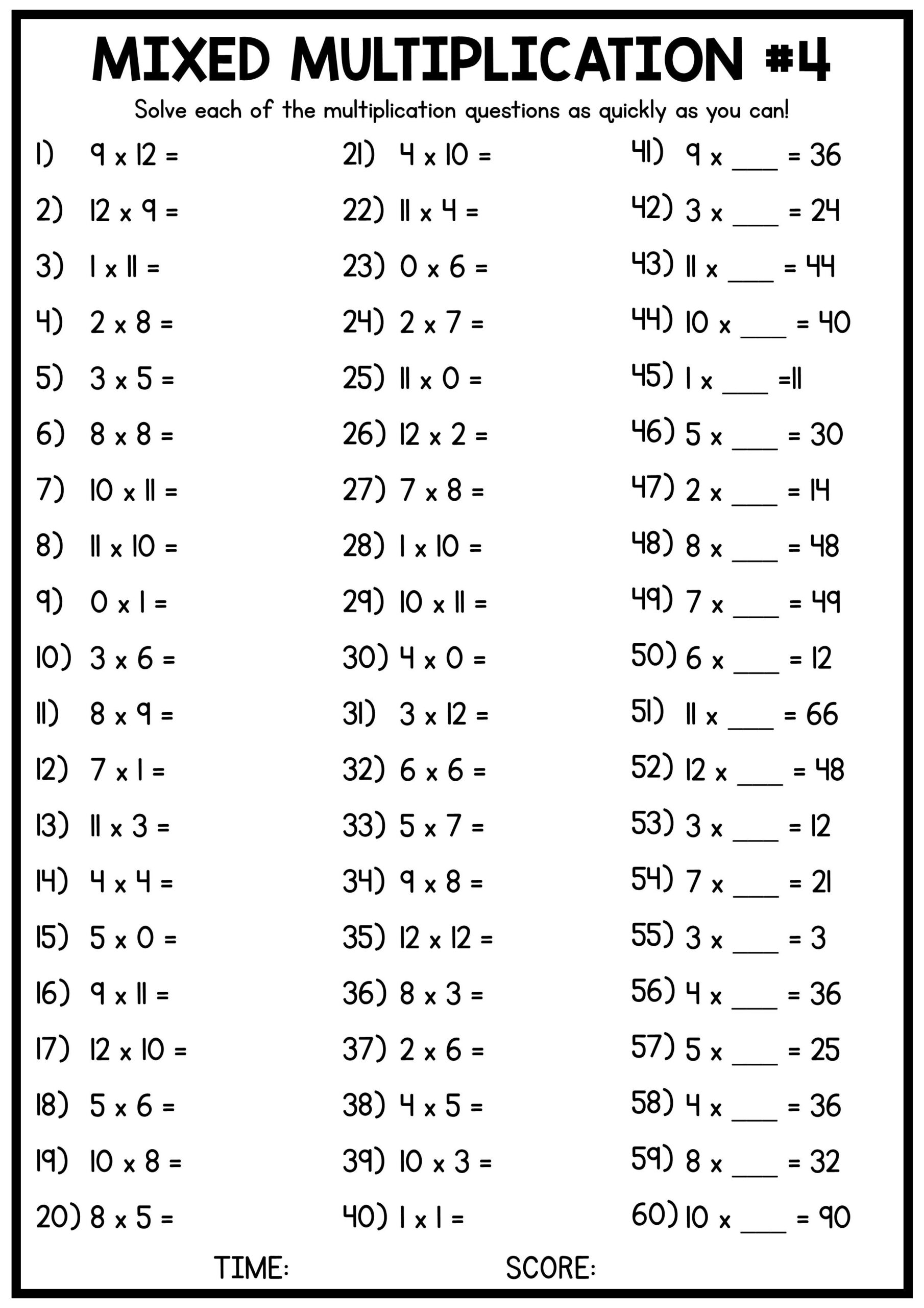 time table multiplication worksheets time table multiplication worksheets