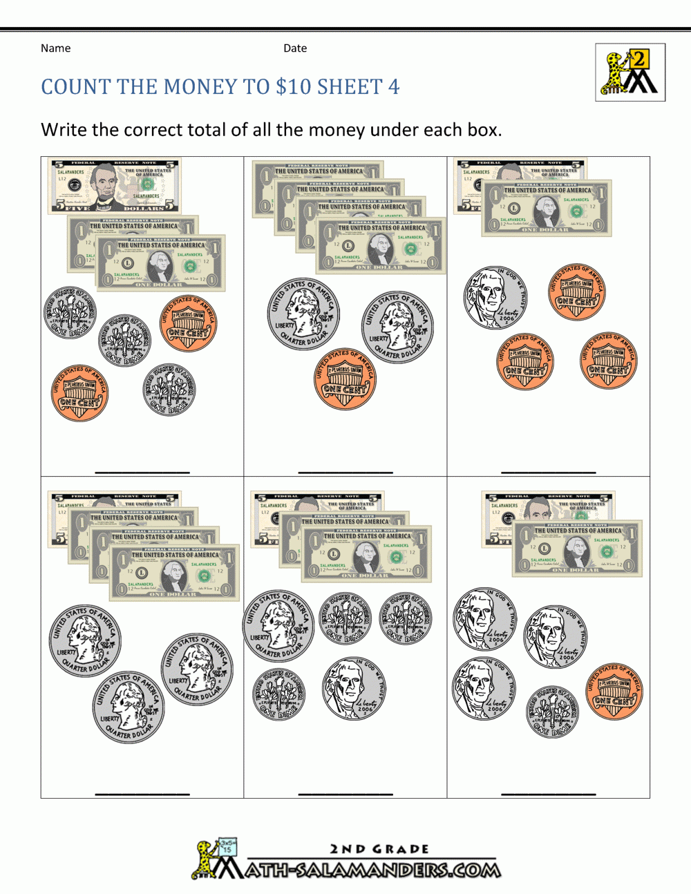 Money Worksheets Library