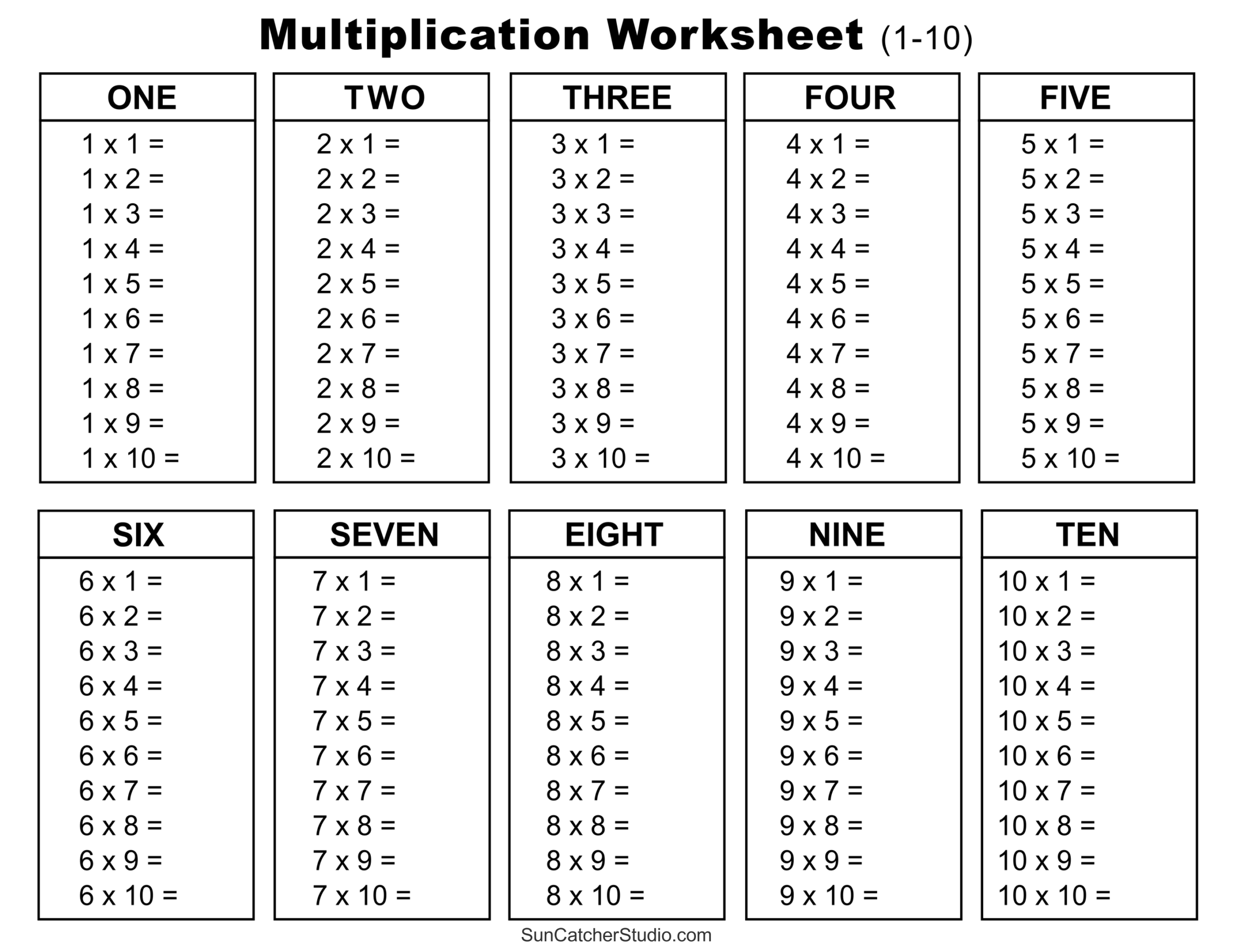 Multiplication Charts PDF Free Printable Times Tables Free Printables Monograms Design Tools Patterns DIY Projects