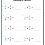 Multiplying Fractions Worksheets