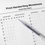 Printable Handwriting Worksheets 5 Pages letters Words And Sentences For Middle School Kids And Up Adults PDF File Only Etsy