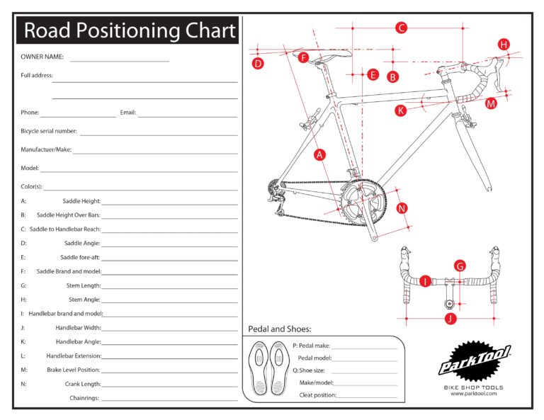 Road Positioning Chart Park Tool