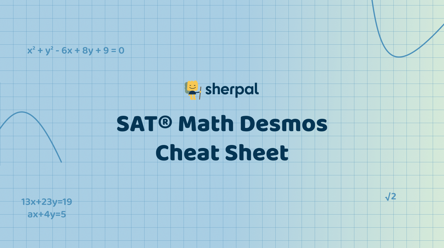 SAT Math Desmos Guide With Sherpal For Digital Prep