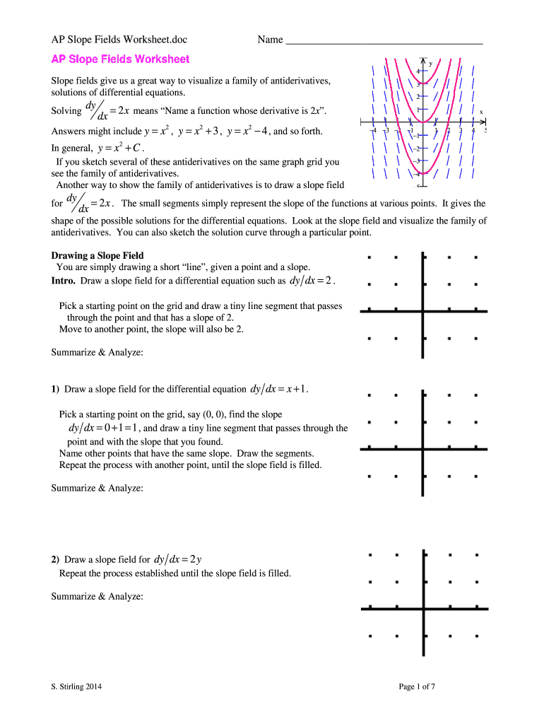 Slope Field Worksheet Fill Out amp Sign Online DocHub Worksheets Library Slope Field Worksheet Fill Out amp Sign Online DocHub Worksheets Library