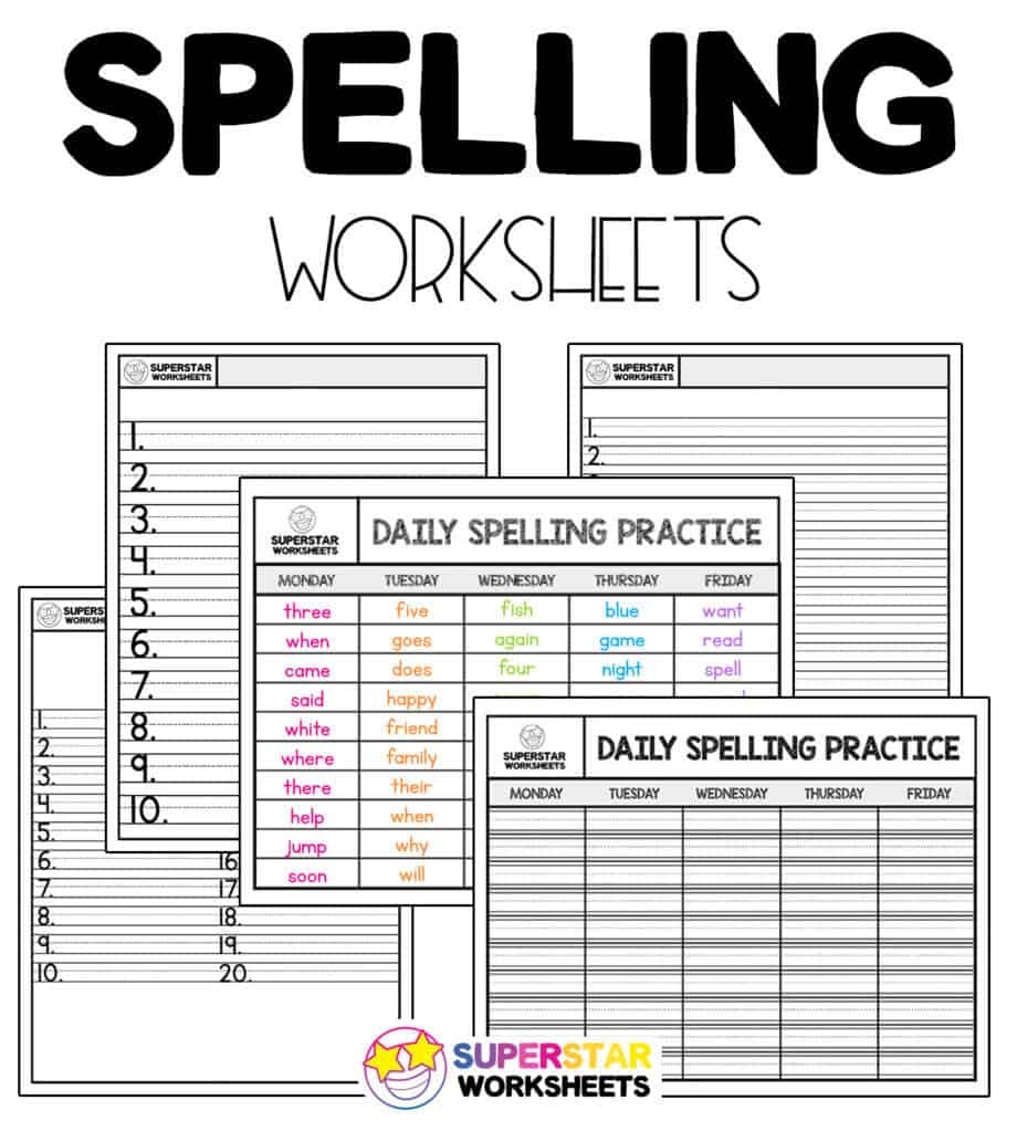 Spelling Worksheets Superstar Worksheets Worksheets Library