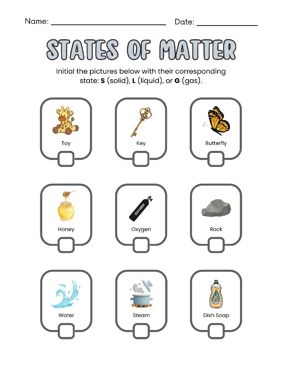 states of matter worksheet states of matter worksheet