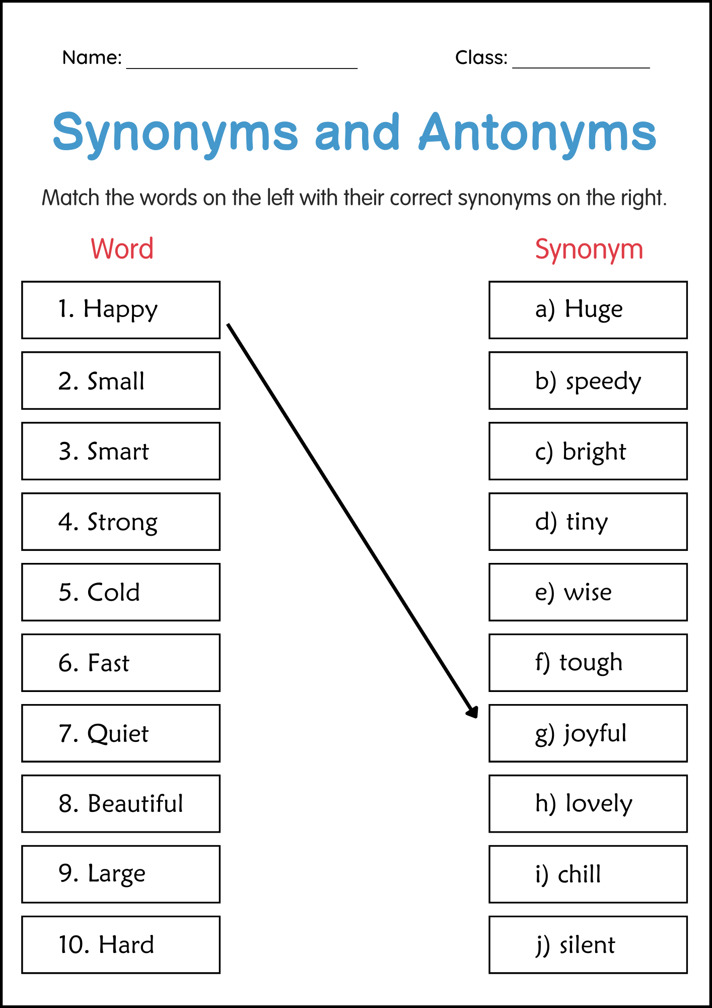 Synonyms And Antonyms Grammar Worksheet For Grade 2 Made By Teachers