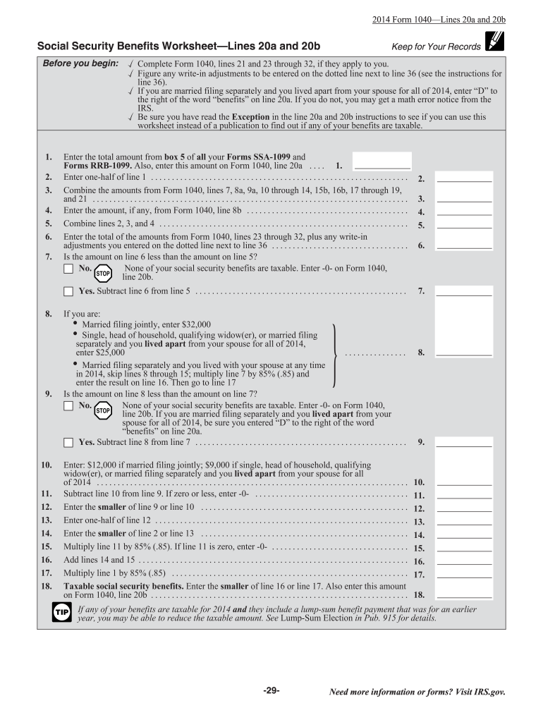 Taxable Social Security Worksheet 2023 Fill Out amp Sign Online Worksheets Library